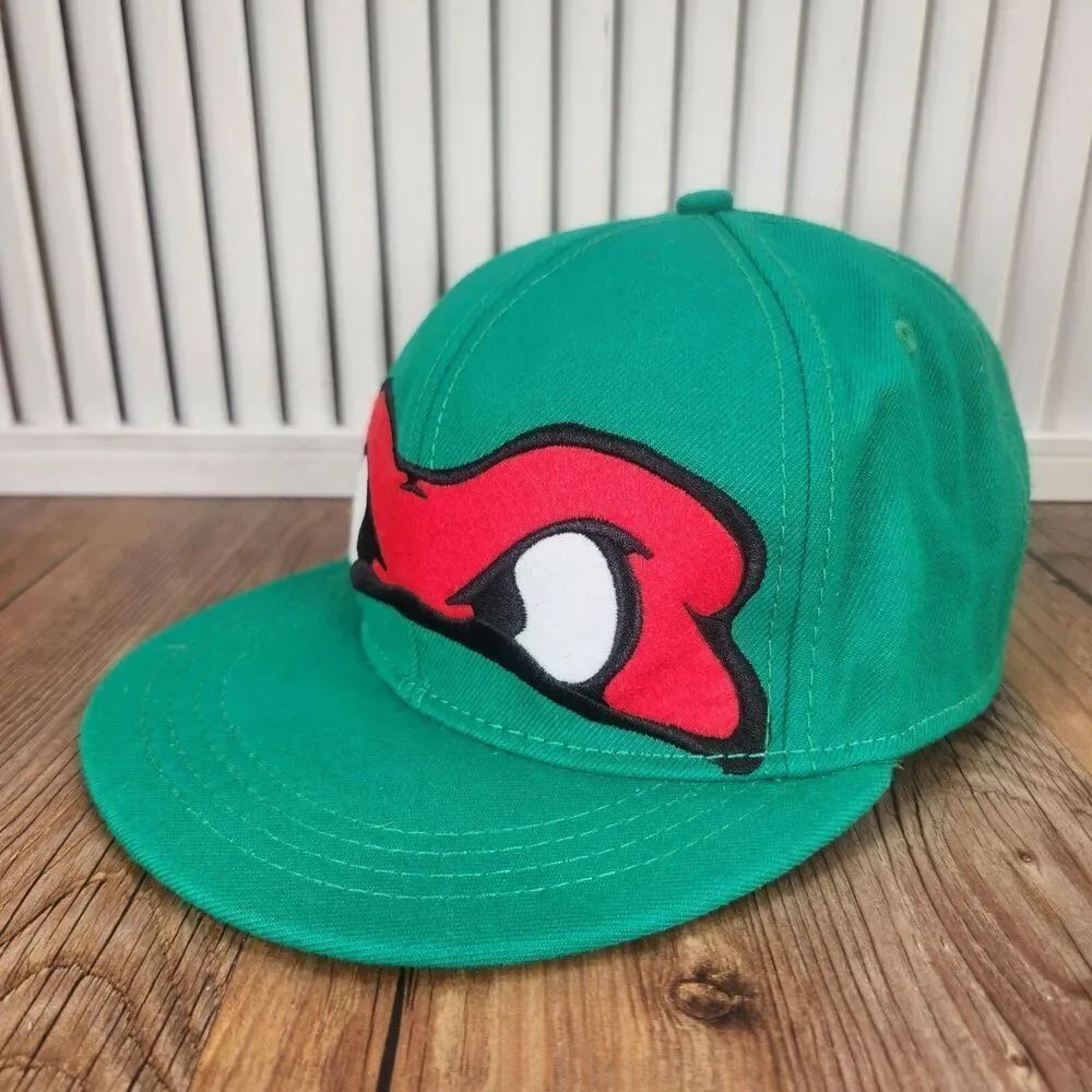 Nickelodeon Teenage Mutant Ninja Turtle Raphael Fitted L/XL Hat Cap TMNT Green